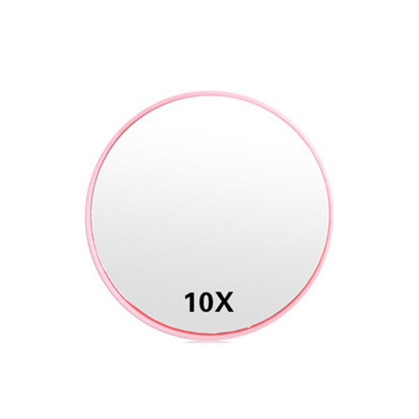 22- lichts led make-upspiegel touchscreen tafel desktop maak  up 10x vergrotende spiegels led cosmetische ijdelheid verstelbare spiegel: Roze vergrootglas