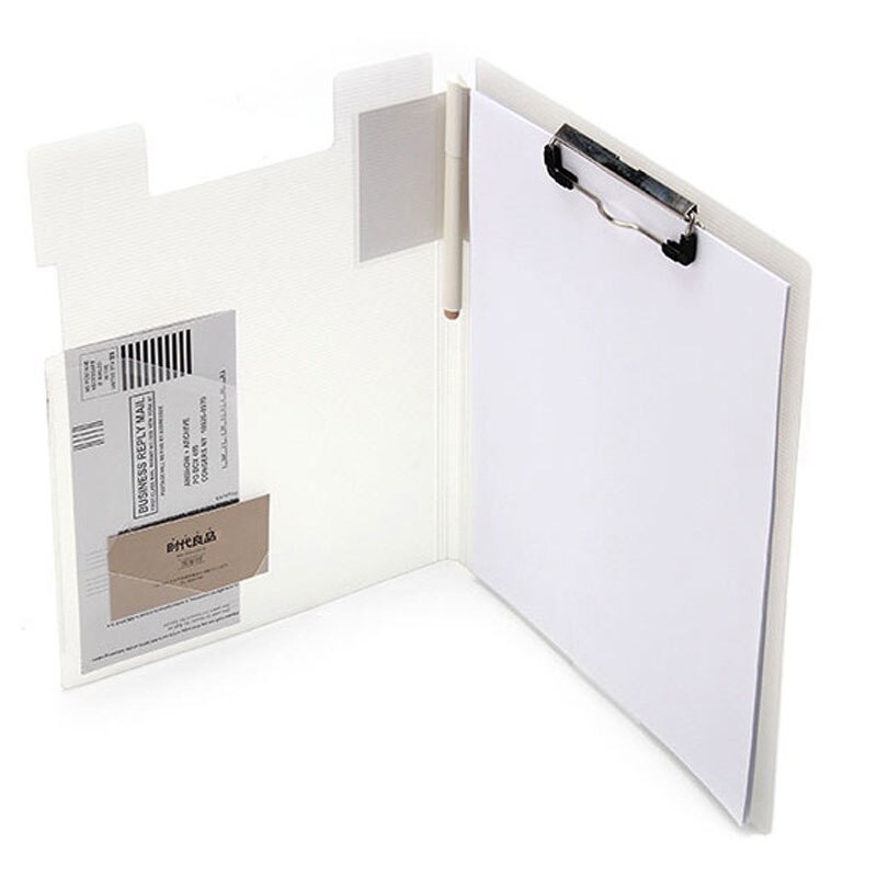 Kontorskole multifunktionsmappe med elastisk clipboard-mappe, egnet til  a4- filer pennekort efterbehandling opbevaring