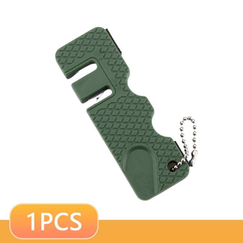 Messenslijper Zak Keramisch Slijpen Diamant Gereedschap Schaar Slijpen Tandwielen Vis Haak Carbide Mes Wetsteen Outdoor Multitools: YELLOW