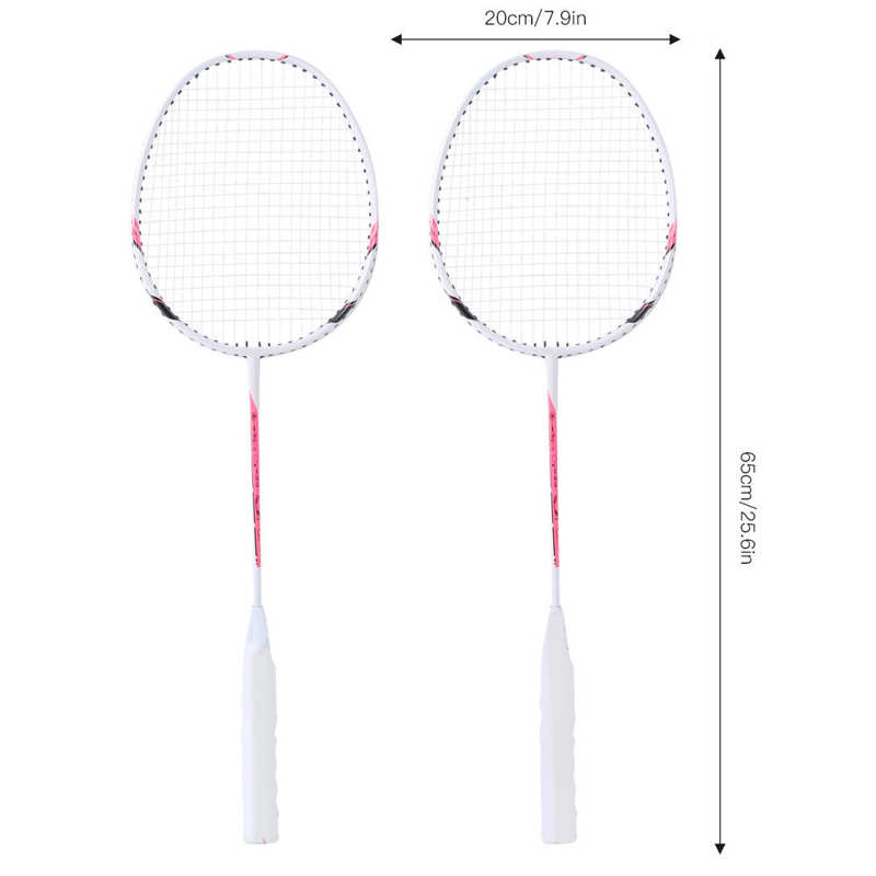 Badminton Rackets with Carry Bag Aluminium Alloy Shuttlecock Racket Lightweight Sport Shuttlecock Badminton Equipment
