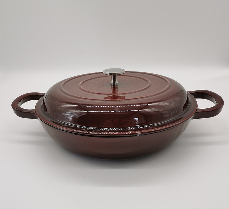 Kookpot Le Creuset Stoofpan Rond in Geëmailleerd Gietijzer 22cm 3,3L Meringue | Elektro Van Assche