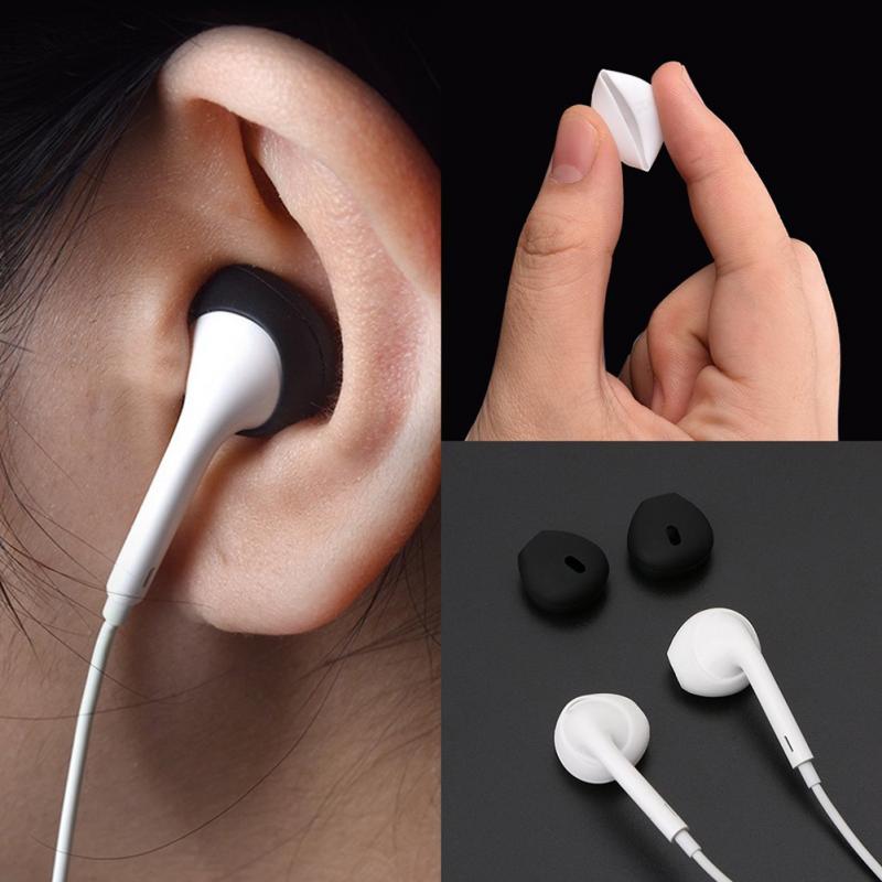Funda de silicona blanda para auriculares, almohadillas para auriculares para iPhone, Samsung, Xiaomi, Huawei, 1 par