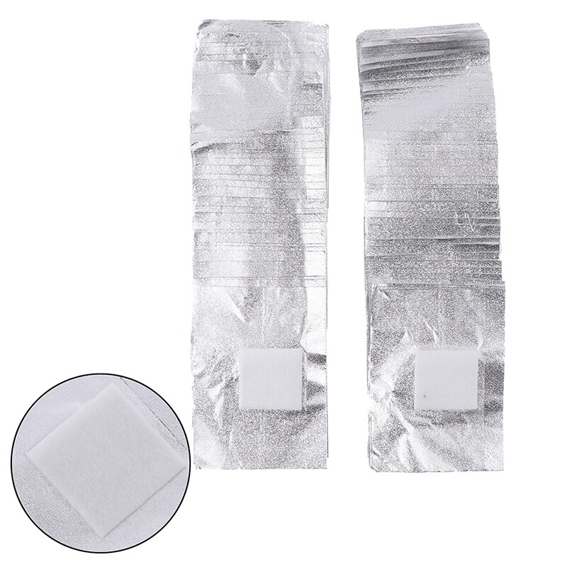 Nail Handdoek Gel Polish Remover Manicure Tool 100Pcs Aluminium Foil Nail Art Soak Off Polish Nagel Verwijderen Wraps