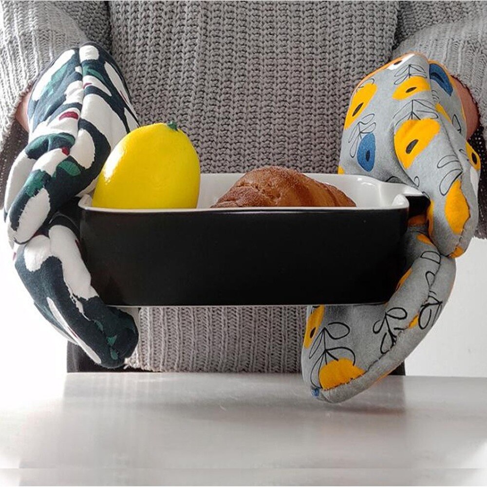 1Pcs Ovenwant Magnetron Koken Handschoenen Keuken Potholder Heet Oppervlak Handler Dikke Isolatie Oven Handschoenen