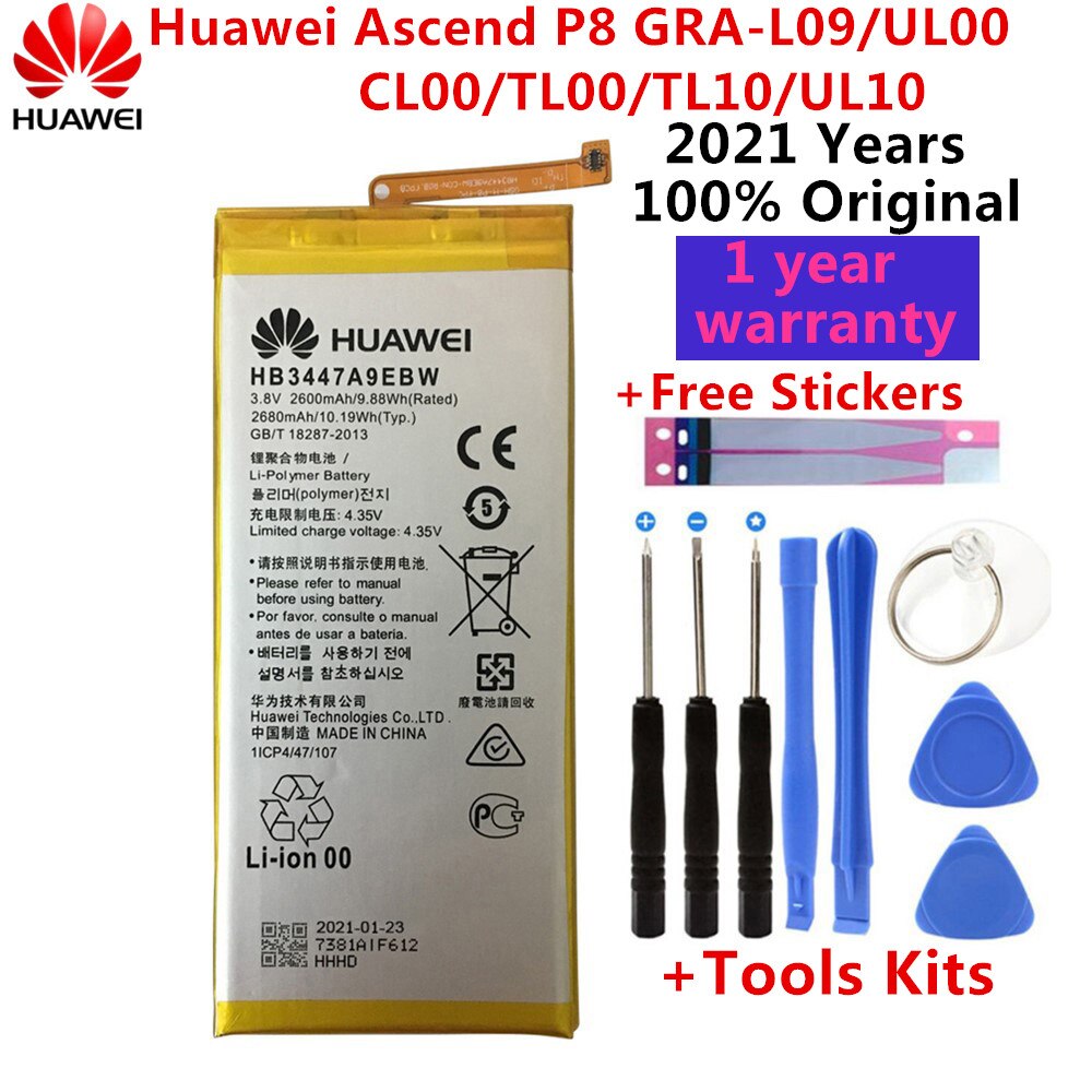 Original Battery For Huawei Honor Mate Nova 2 3 5C 5A 6A 7 7C 7A 7X 8 8A 8C 8X P8 9 Y9 P9 10 P10 20 P20 Lite Pro Plus Batteries: Huawei Ascend P8