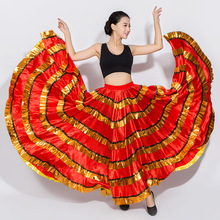 Opening Dance Performance Show Costume Spain Nation Large Swing Bust Skirt Adult Female Chorus Dance Practice Wear Suit H627