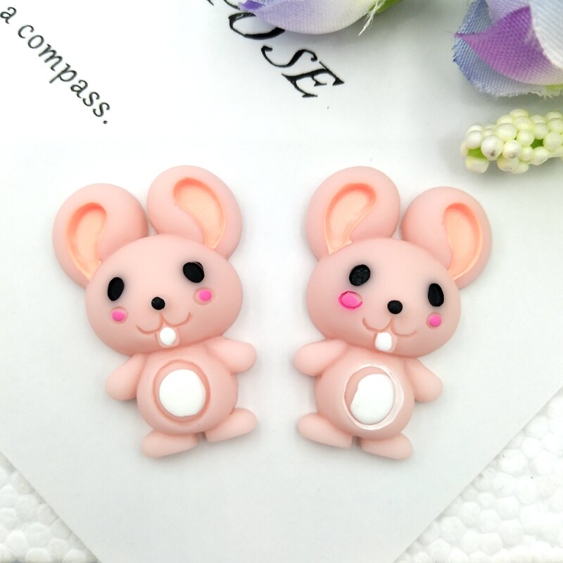 10pcs Mixed hand painted mouse resin flat back Cabochons Embellishments Accessories DIY Hair Bows Center