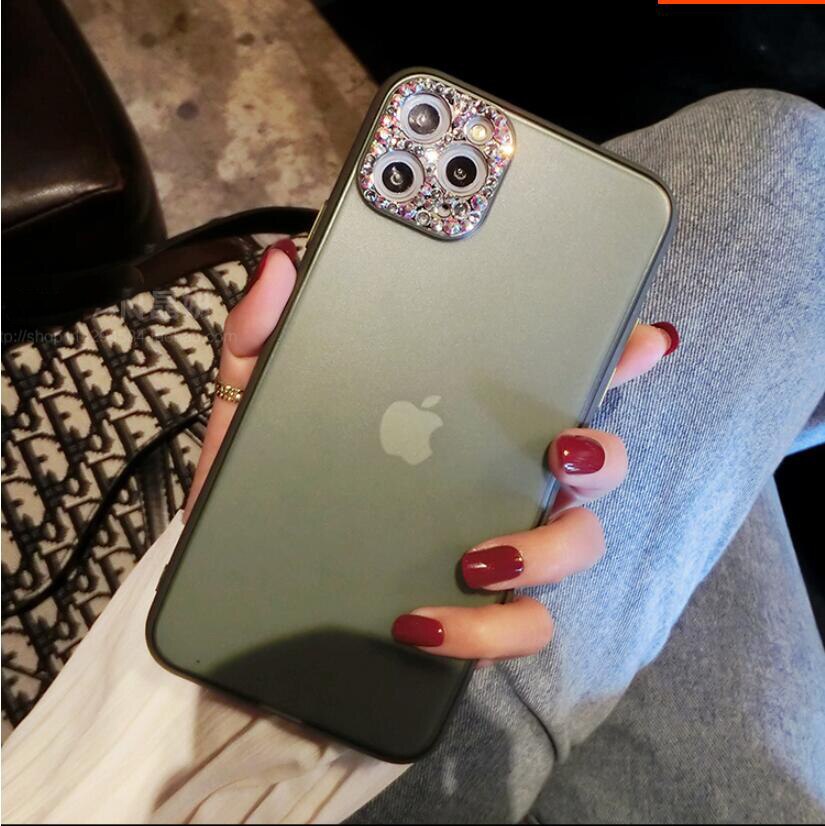 Beautiful Rhinestone Phone case For iPhone 11 Pro Max Diamond Camera Lens cover cases