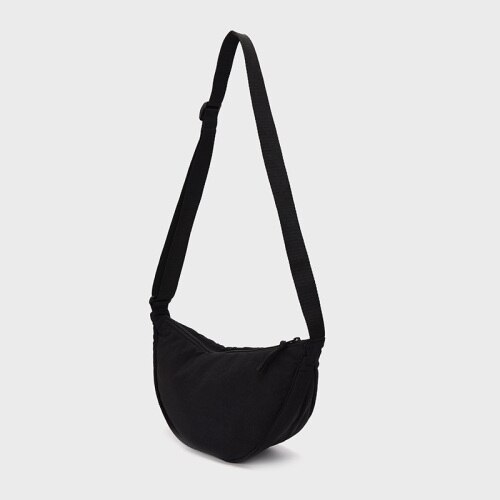 Nylon Casual Canvas Crossbody Dumplings Bags For Women Shoulder Messenger Bag Female Handbags and Purses: black