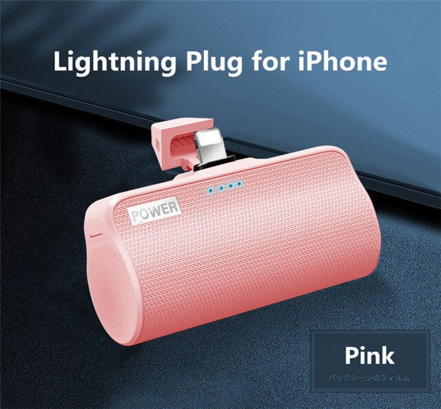 CASEIER 3000mAh Mini Banca di Potere Per il iPhone Xiaomi Powerbank Batteria Esterna Potente Caricatore Portatile Poverbank Per Samsung: For ios Pink