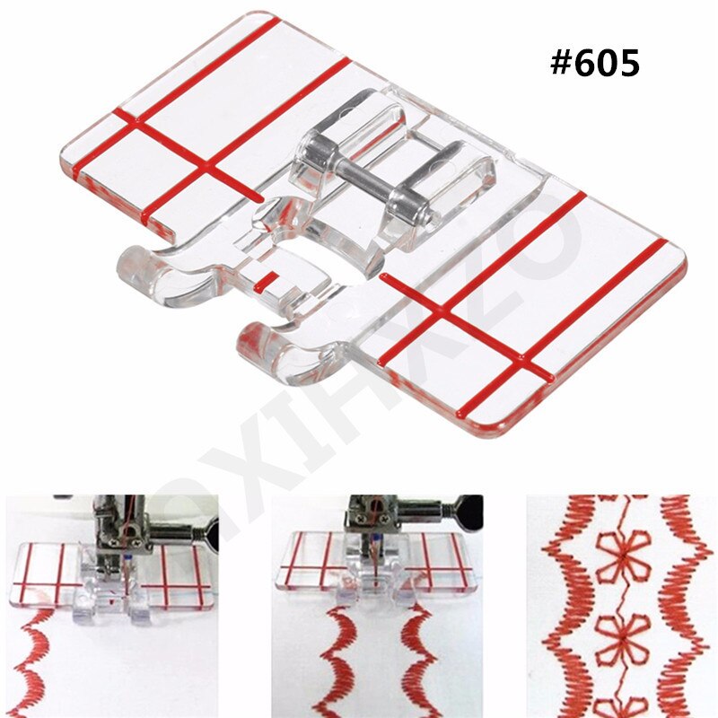 Elastische Koord Band Stof Stretch Binnenlandse Naaimachine Part Accessoires Voet Presser #9907-6 7YJ26-2