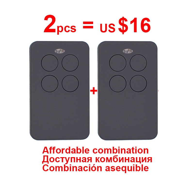 2 sztuk pilot garażowy nadajnik brelok 433mhz 868MHz pilot replikator dla wielu marki brama drzwi zdalnego sterowania