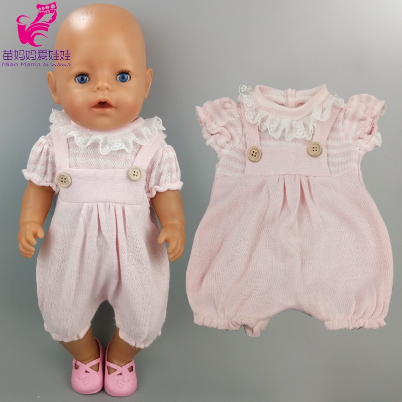 Ropa de muñeca bebé, monos para muñeca de bebé reborn de 17 pulgadas, prendas de vestir, de cumpleaños para niña