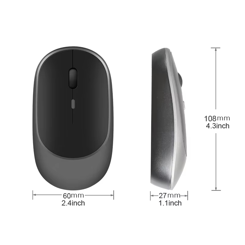 Mysz bezprzewodowa Xiaomi MIJIA kompatybilna z Bluetooth 2.4G podwójny tryb cicha mysz regulowana DPI USB akumulatorowa mysz biurowa do gier