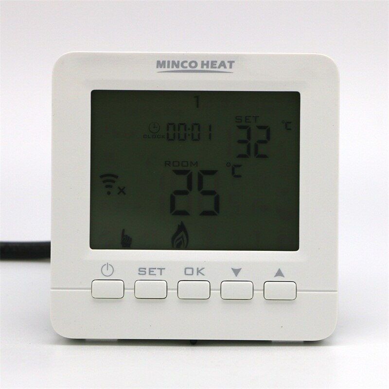230V 3A Andriod, Iphone APP Control Temperature Controller Room WIFI Thermostat For Gas Boiler and Water Heating System