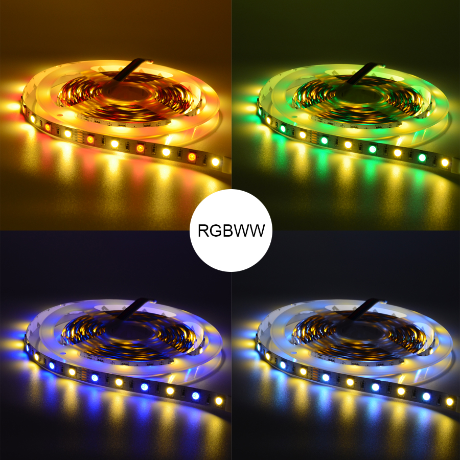 Zigbee APP Control RGBW Led Strip lights Smart Home Controller waterproof Tape lights work with ZLL Echo Plus and Lightfy Hub