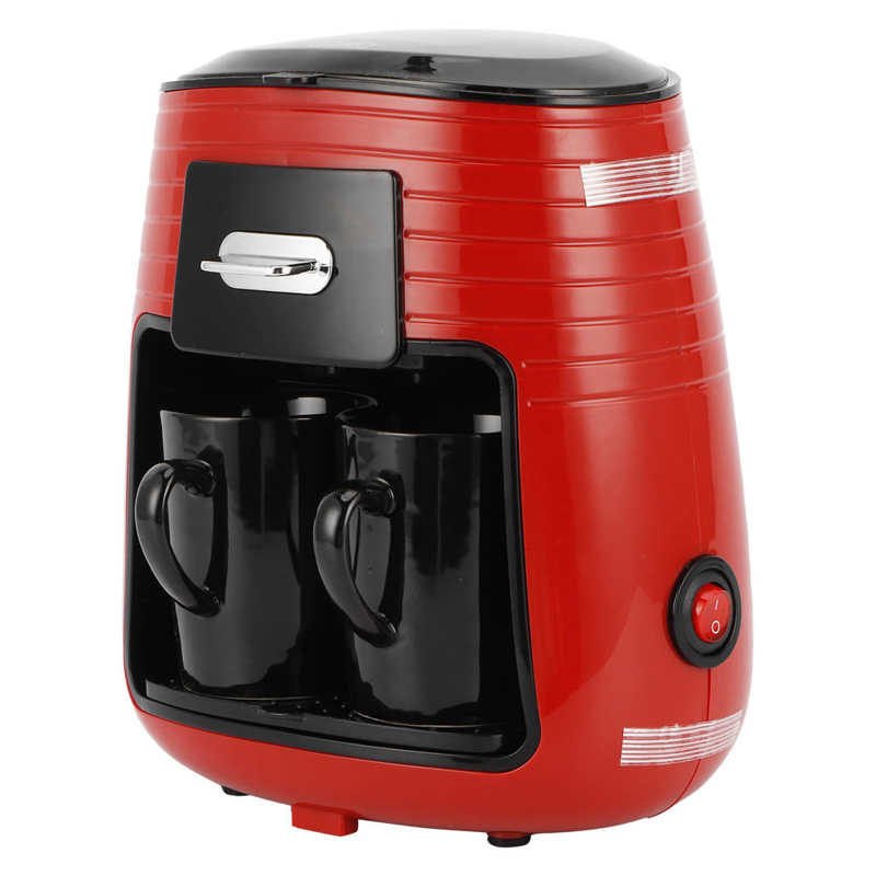 0.25L Full Automatic Coffee Machine American Double Cup Drip Coffee Maker Tea Making