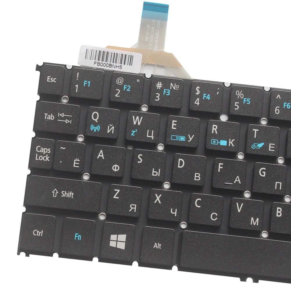 Ruso/RU teclado del ordenador portátil para Acer Aspire S7 S7-391 S7-392 MS2364. Teclado con iluminación de fondo