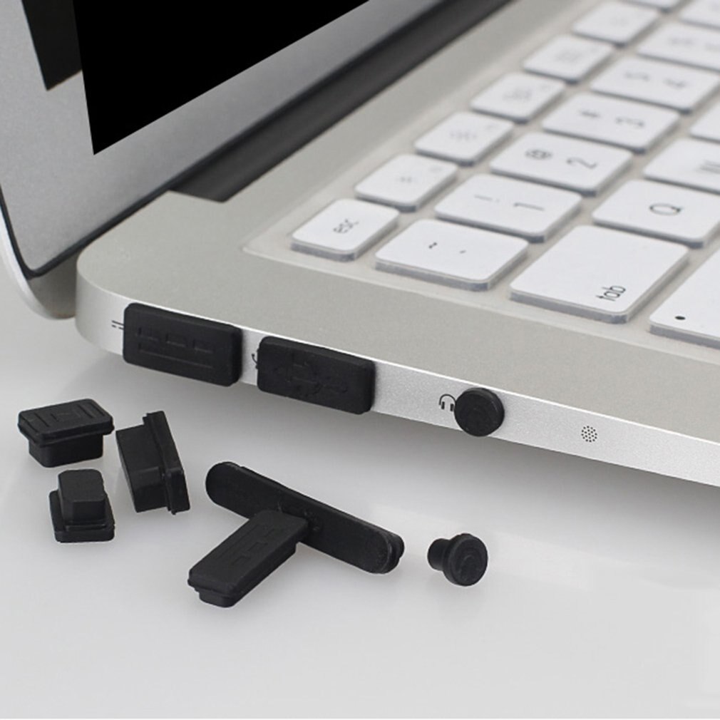 12 teile/satz Professionelle Silikon Anti-Staub Stecker Abdeckung Stopper Laptop Staubdicht USB Staub Stecker Abdeckung einstellen Geeignet Für Macbook