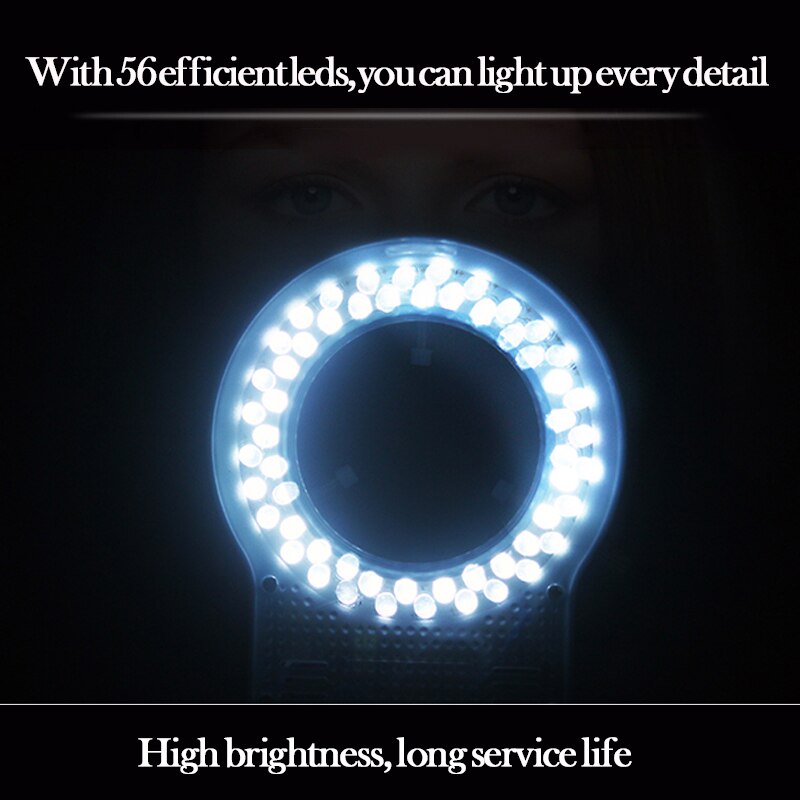 SS-033C Microscope 36 LED White Light Source Dust-Proof Mirror Anti Fume Protector Doubling Magnifier