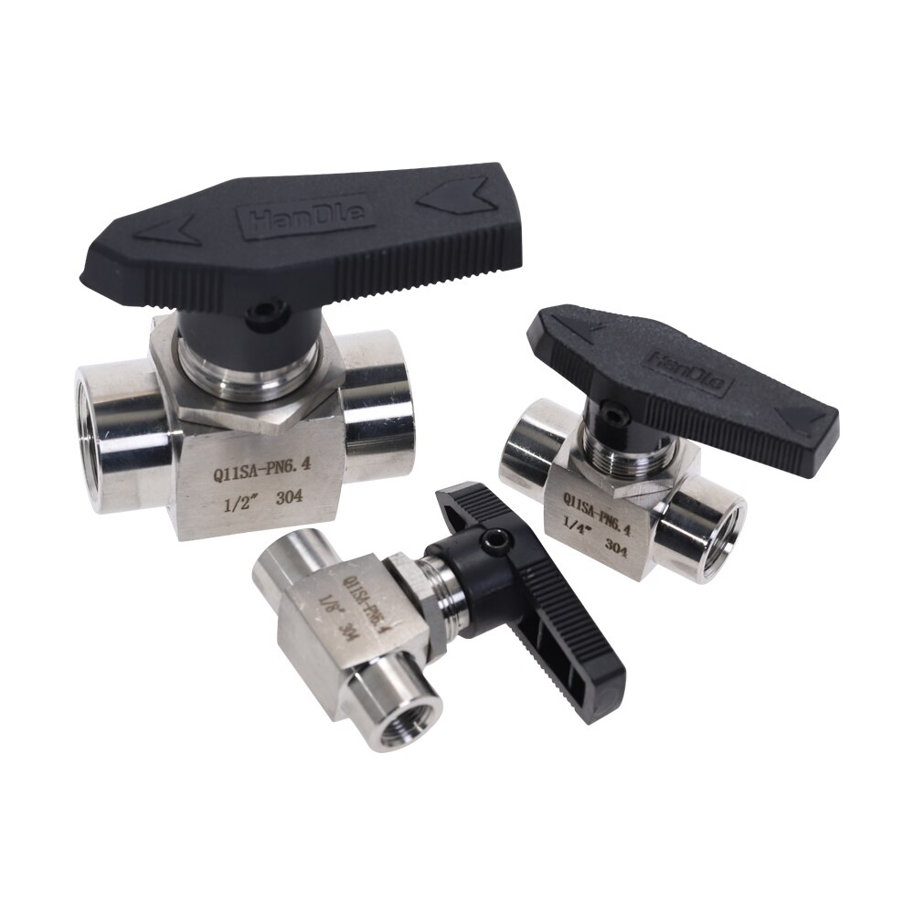 Stainless Steel 304 Needle Valve 1/8'' 1/4'' 1/2'' Female SS304 For Water Gas Oil Q11SA