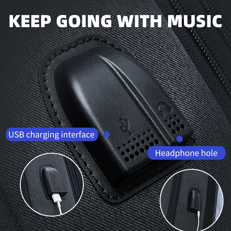 Wiersoon Large Capacity Men Backpacks 15.6 Inch Laptop Backpack USB Charging Bags School Business Travel Backpack