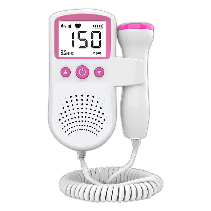 Foetus Doppler Detector Huishoudelijke Sonar Doppler Voor Zwangere 3.0Mhz Geen Straling Draagbare Monitor Foetale Doppler Echografie