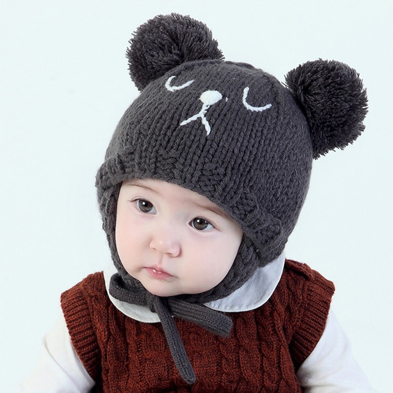 Mingjiebihuo Koreaanse kinderen hoeden in herfst en winter leuke kinderen hand geweven gebreide hoeden in koreaanse stijl