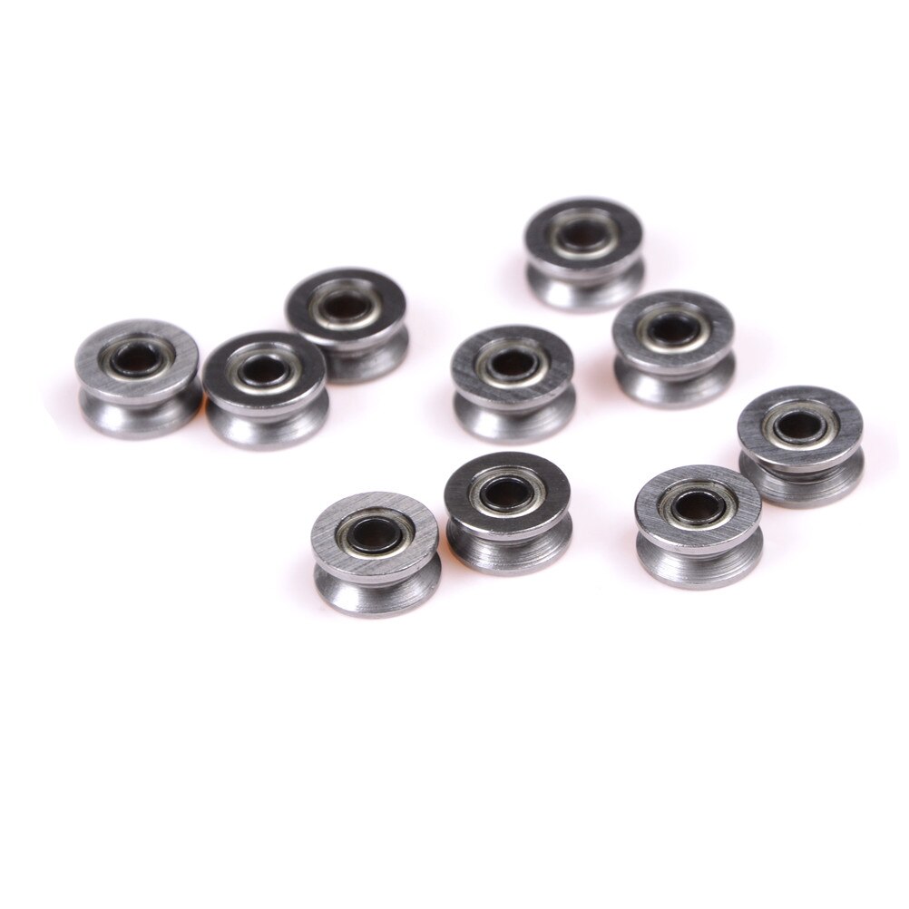 10 stk 4 x 13 x 6mm v624zz v rille rullehjul små kuglelejer remskive hjul leje wire sporføring