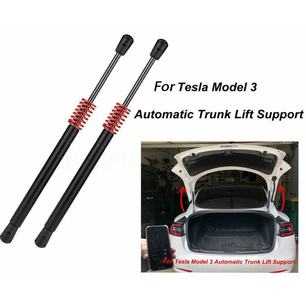 2 stk bagklap lift bagklap bagklap stivere til tesla model 3 bagagerum gas fjeder stød støtte hydraulisk stang