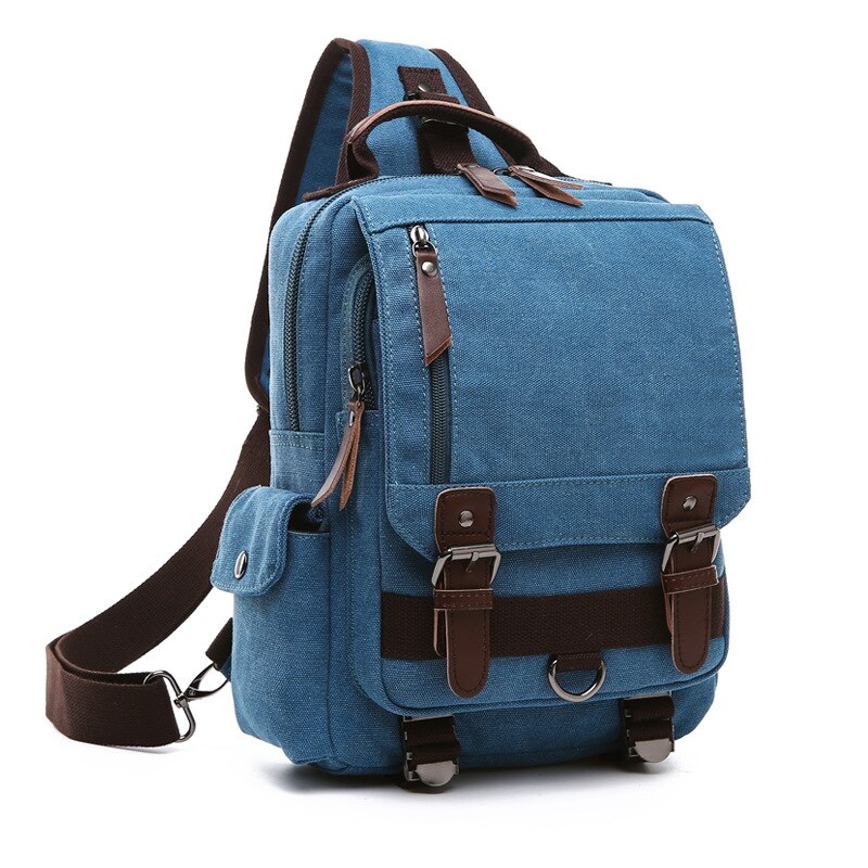 Scione hommes poitrine sac décontracté voyage sac à main Messenger sacs femmes femme bandoulière sac à bandoulière petit bolsas mujer: PU ciel
