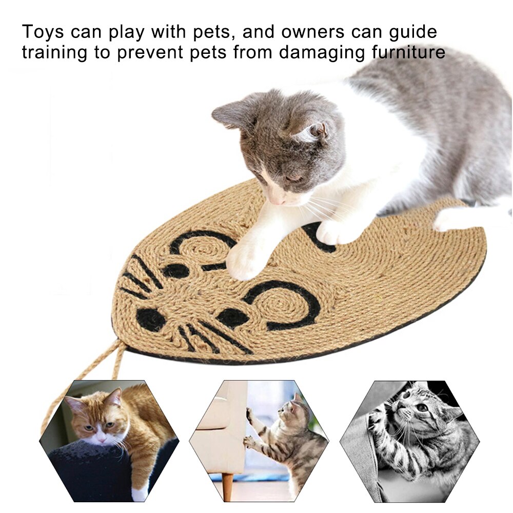 Sisal Cat Paw Pad Cat Scratching Post Board Scratching Post Pad Toy Soft Mattress Paw Animal Care Toy Anti-Abrasion Cat Toy