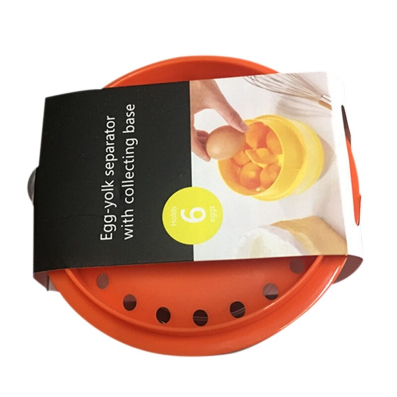 Separador de ovo para cozinha, separador de yolo de ovo, filtro de yola branco único, acessórios de cozinha para ovo: R