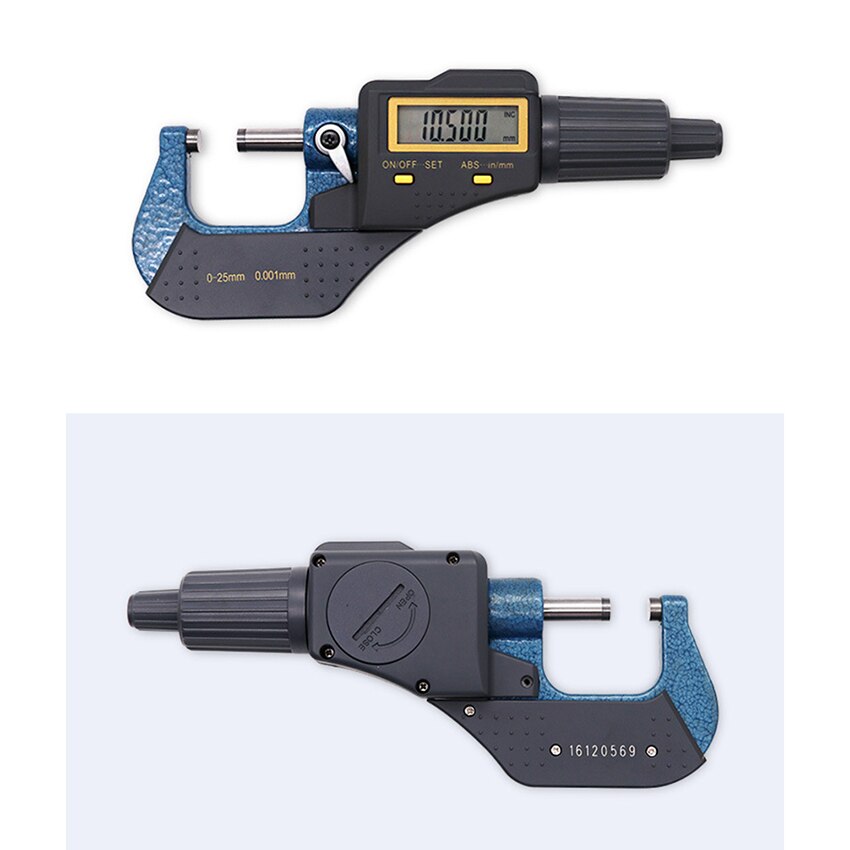 Außerhalb Durchmesser Mikrometer Hohe Präzision 0,001 Elektronische Dgital Anzeige Sattel Spiral- Mikrometer 0-25mm Messgerät Meter Zoll/ mm