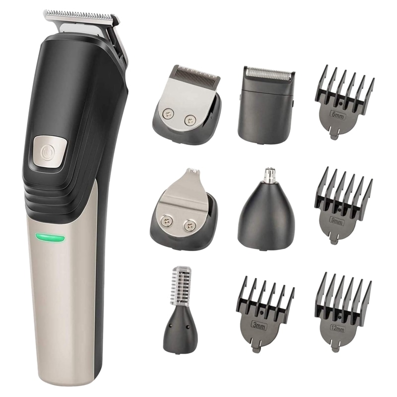 6 in 1 Hair Clippers Kit Men Beard Trimmer Barber Grooming Cordless