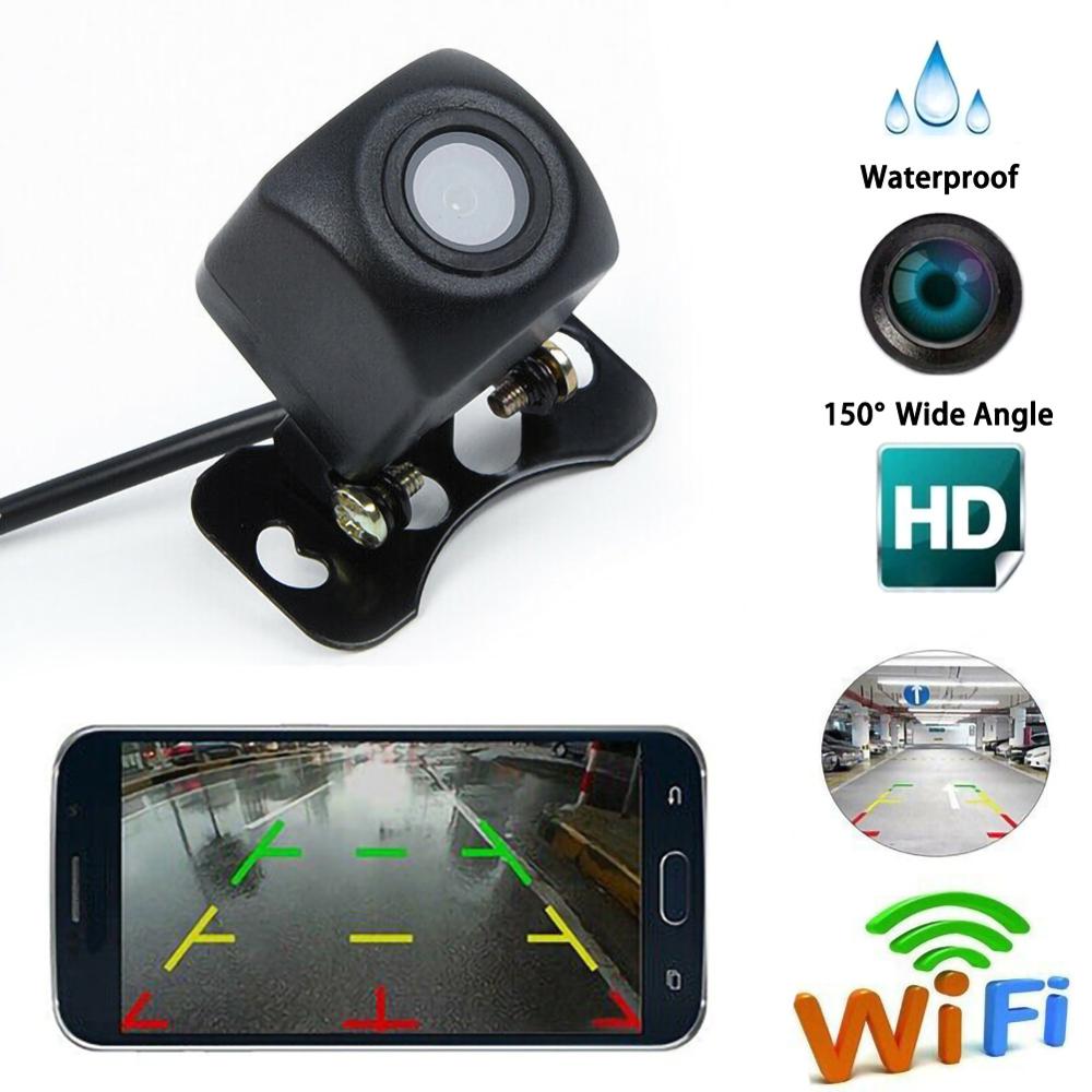 1 stuk Auto Draadloze HD Achteruitrijcamera WIFI Draadloze Achteruitrijcamera Voor Android & IOS Smart phone Dash cam Achteruitrijcamera