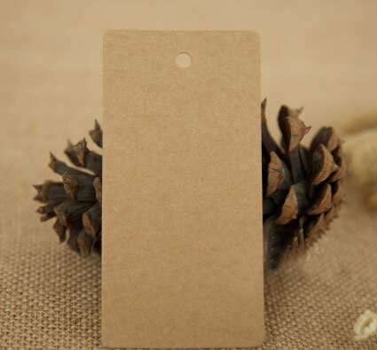 10X5cm Blank Kraft Paper Hang Tag Scrapbook DIY Ma... - Grandado - Foto 2