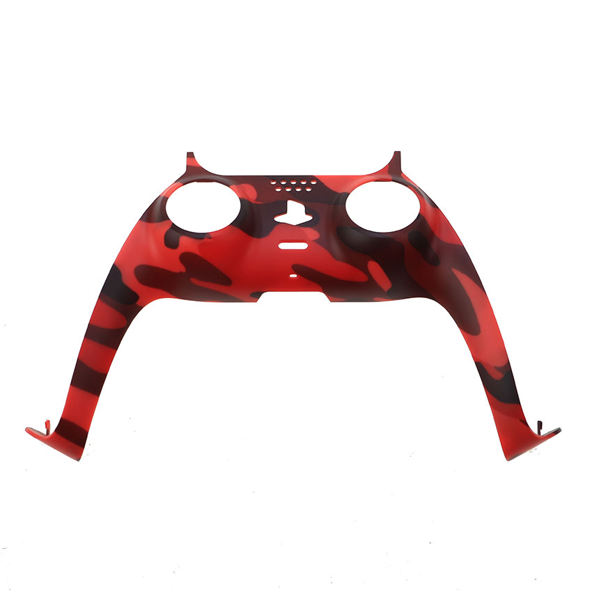 Per PS5 Gamepad Camouflage decorazione striscia sostituzione Shell decorazione striscia PS5 Joystick Controller DualSense: Camouflage red