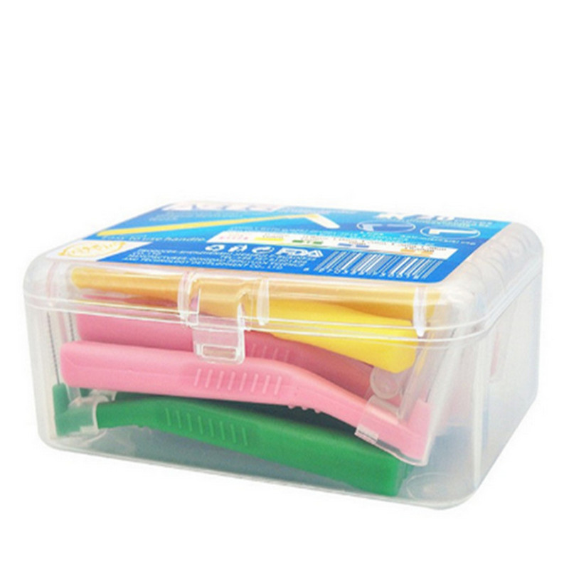 20Pcs L Shape Push-Pull Interdental Brush dental floss Oral Care Teeth Whitening toothpick teeth brush Orthodontic dental