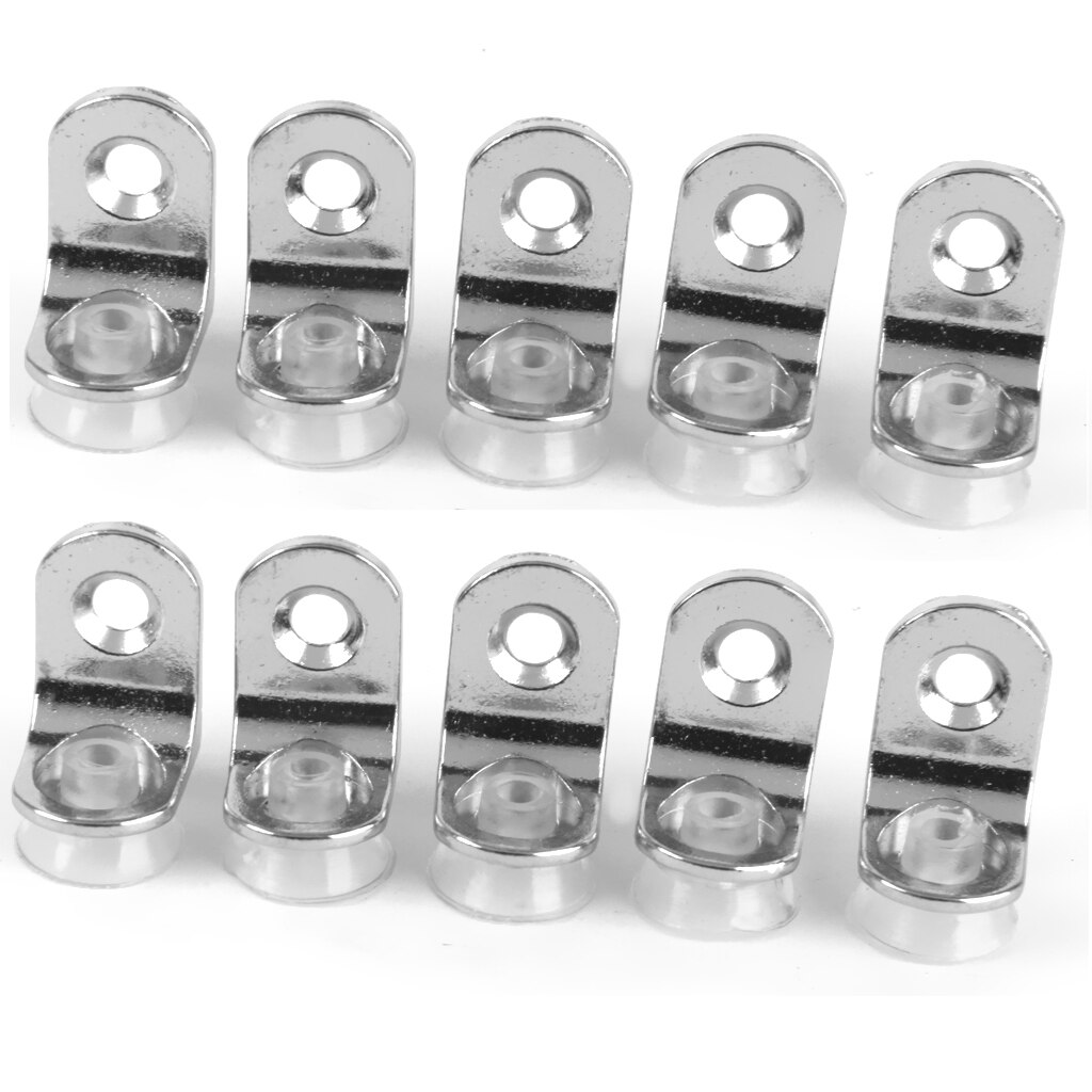 10Pcs Suction Cup Base Support Holder For Metal Plate Glass Shelf Mounting