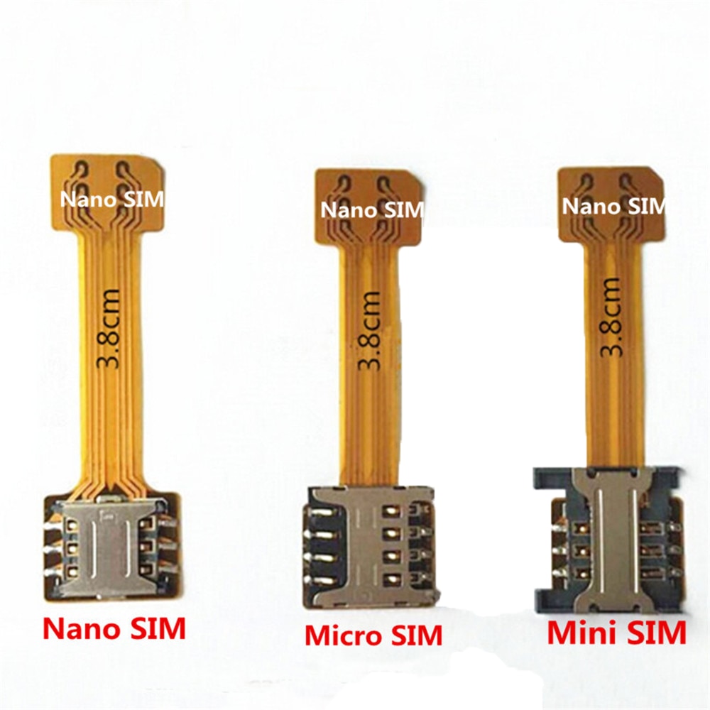 5 teile/los Hybrid Doppel Dual SIM Karte Micro SD Adapter für Android Extender 2 Nano Micro SIM Adapter Für XIAOMI REDMI HINWEIS 3 4 3s