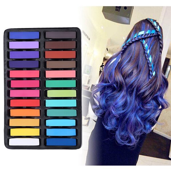 Horse Hair Chalk Temporary Washable Hair Coloring Dyeing Chalk Easy to Color FEA889