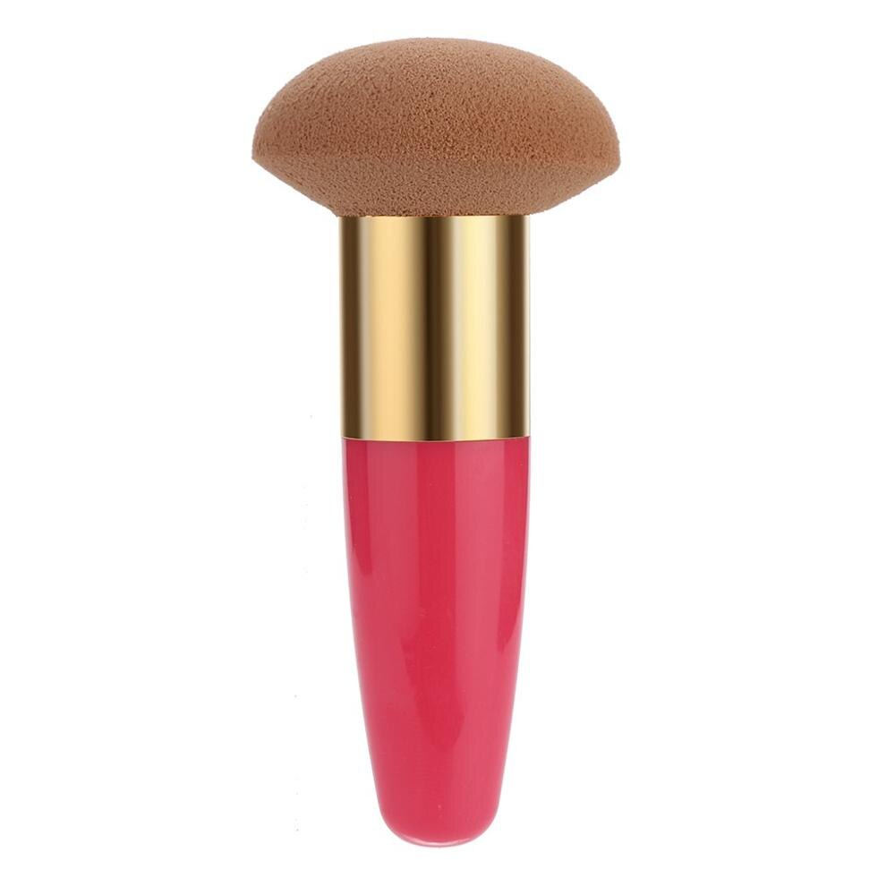 1pc Pro Makeup Foundation Beauty Pen Sponge Puff Cosmetic Concealer Brushes Latex Pretty Make Up Brushes #T: Hot pink