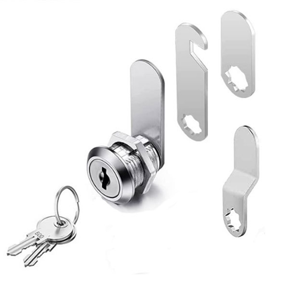 Cam Lock Set Drawer Cabinet Lock Mail Box Locker Cam Lock Cupboard Door Tongue Lock With 2 Key Furniture Hardware
