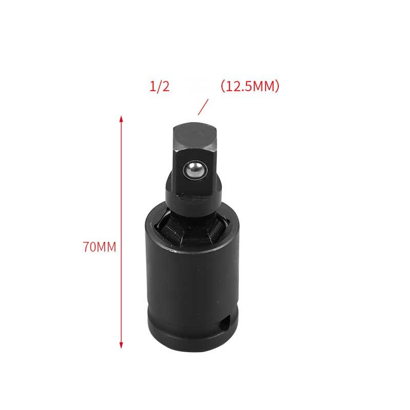ZK30 3Pcs 1/4 "3/8" 1/2 "Fosfateren Chroom Molybdeen Staal Steeksleuteldop Adapter Pneumatische Moersleutel Kruiskoppeling hand Tool: 1-2