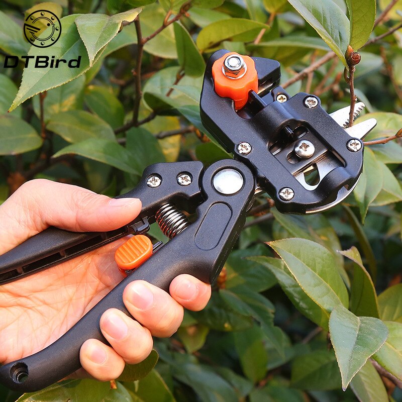 Máquina de injerto con 2 cuchillas, herramientas de injerto de árboles frutales, tijeras, herramienta de jardinería, podadora de corte