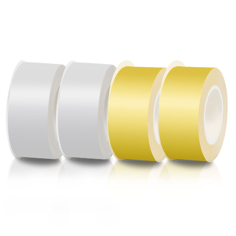 4PK 15mm taśma do króla Jim TEPRA Lite taśma LP15P LP15G LP15Y LP15R LP15B LP15S taśma z etykietami do króla Jim TEPRA drukarka do etykiet LR5E: white yellow