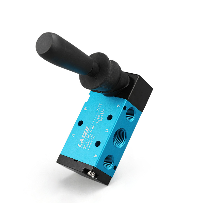 LAIZE 3/2 5/2 Way Pneumatic Air Hand Lever Operated Valve Manual Control 2 Position 3 5Port Push-Pull 3H210-08 4H210-08
