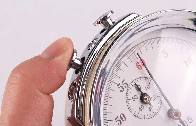 Mechanische Stop Klok Metalen Kern Natuurkunde Experiment Apparatuur Lesgeven Instrument Chronograaf Stopwatch 60s0.2s