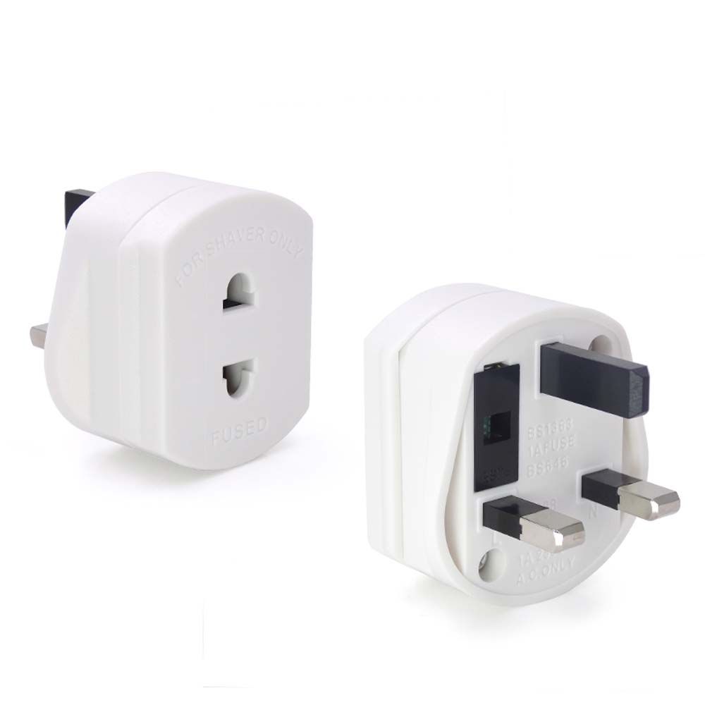 Plug Adapter Travel Socket Adapter 2 Round Pin Socket Plug Converter EU To UK Plug EU to UK Socket Adapter UK Plug Adapter